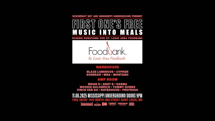 First One's Free: Music Into Meals event banner