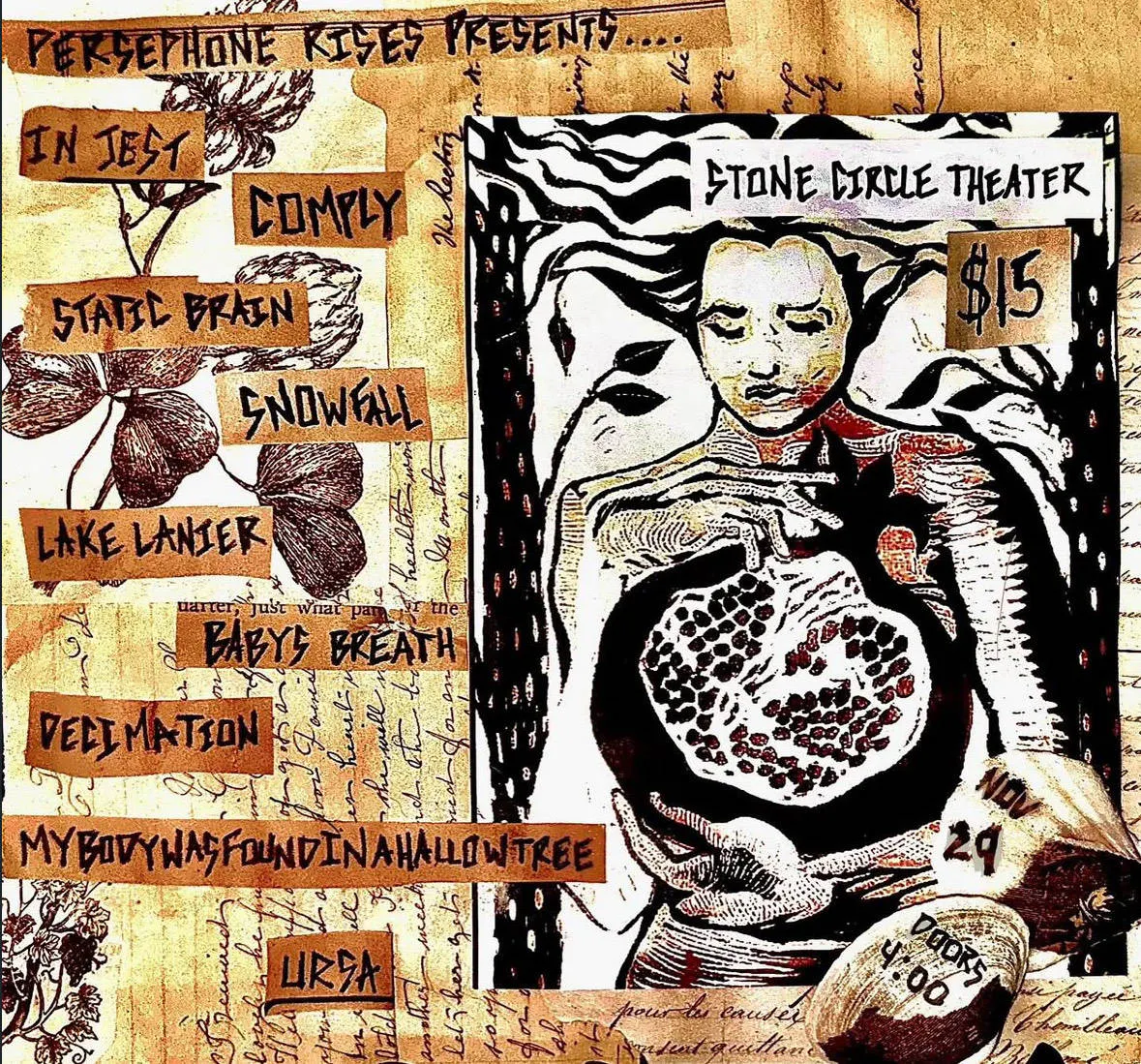Persephone Rises Presents… event banner