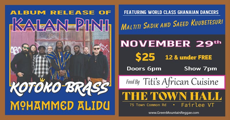 Kotoko Brass and Mohammed Alidu Album Release Show event banner