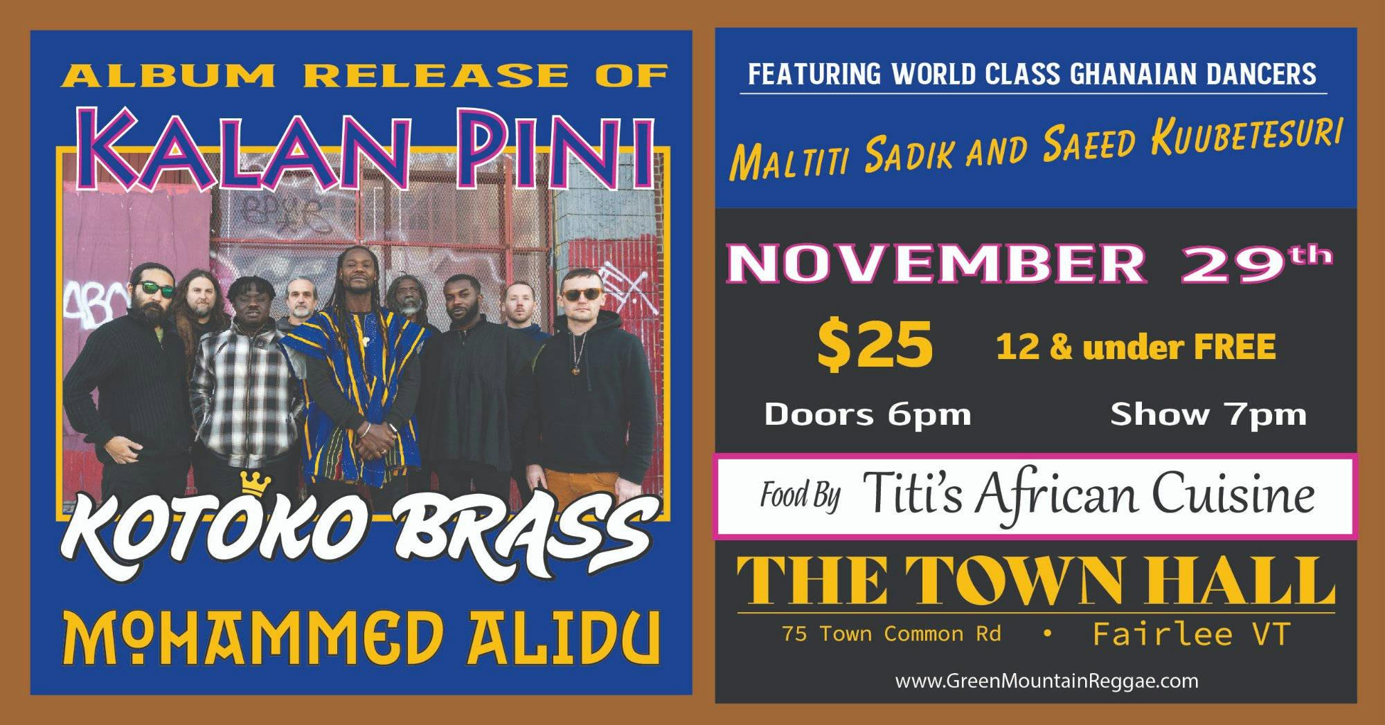 Kotoko Brass and Mohammed Alidu Album Release Show event banner