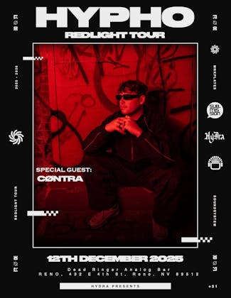 Hypho Red Light Tour ft CØNTRA event banner