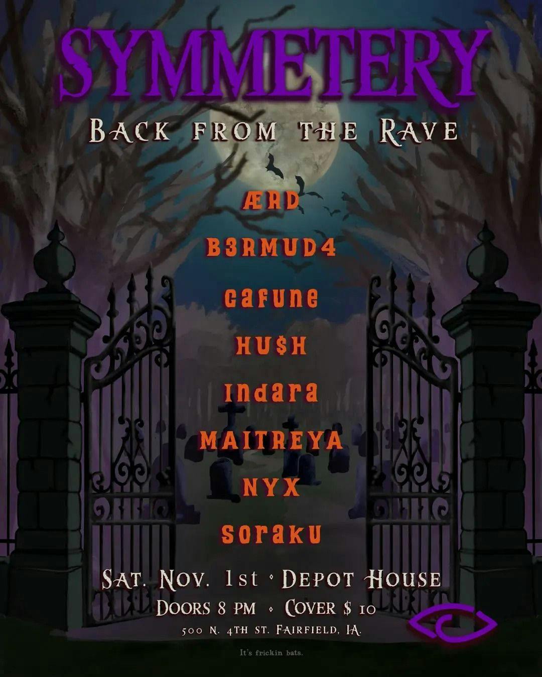 Symmetery - back from the rave event banner