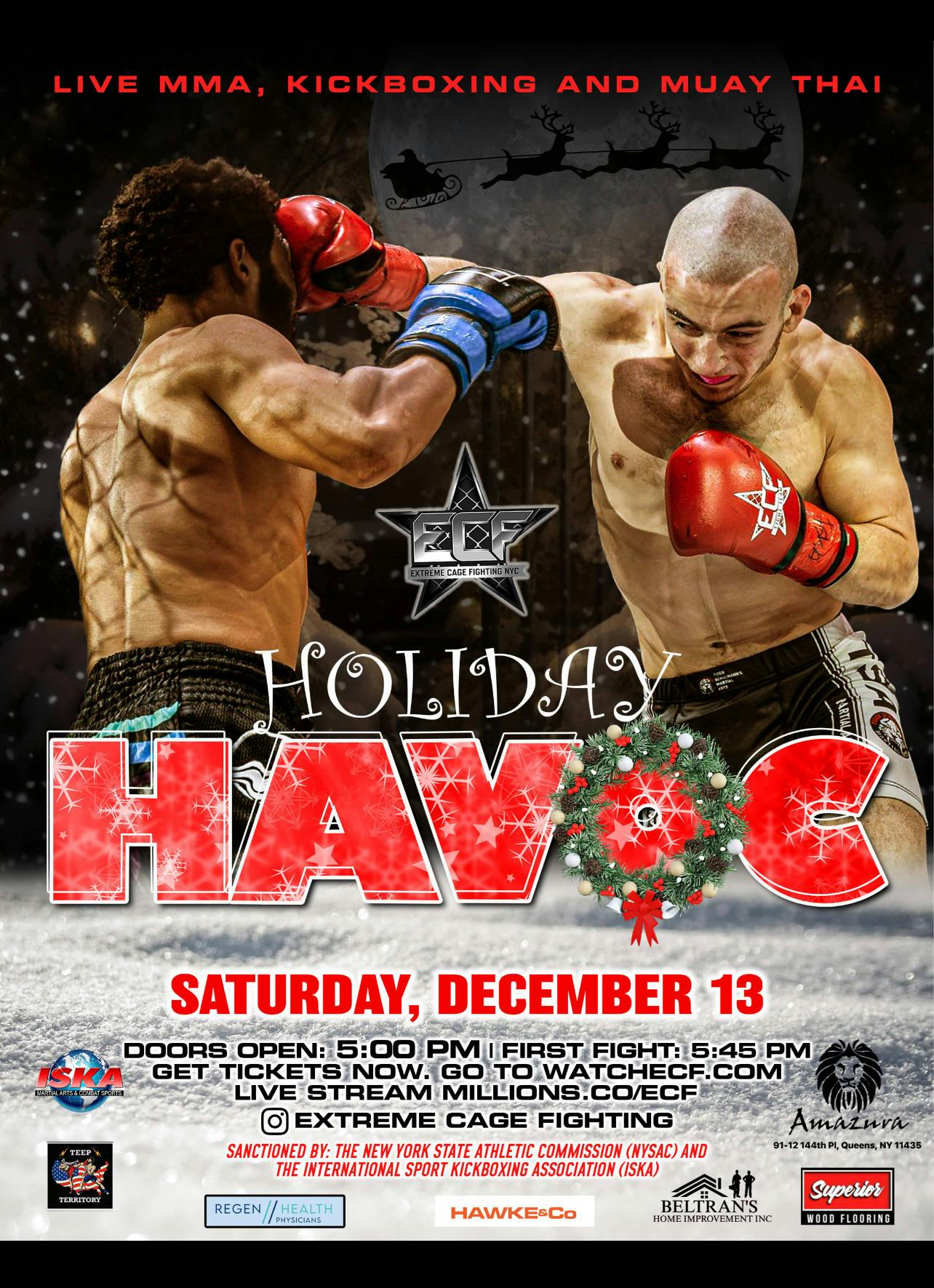 ECF Holiday Havoc event banner
