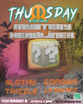ThuRRsday: MYSTERY HEADLINER 11/6 event banner