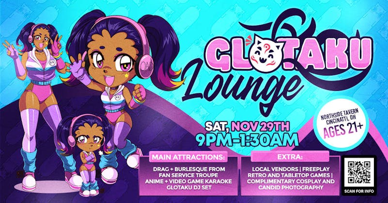 Glotaku Lounge: Anime Karaoke + Burlesque (Cincinnati) event banner
