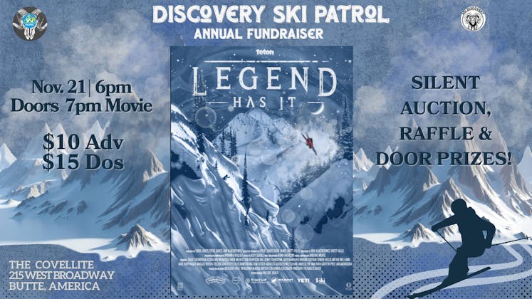 Discovery Ski Patrol Annual Fundraiser event banner