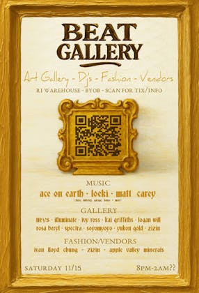 BEAT GALLERY event banner