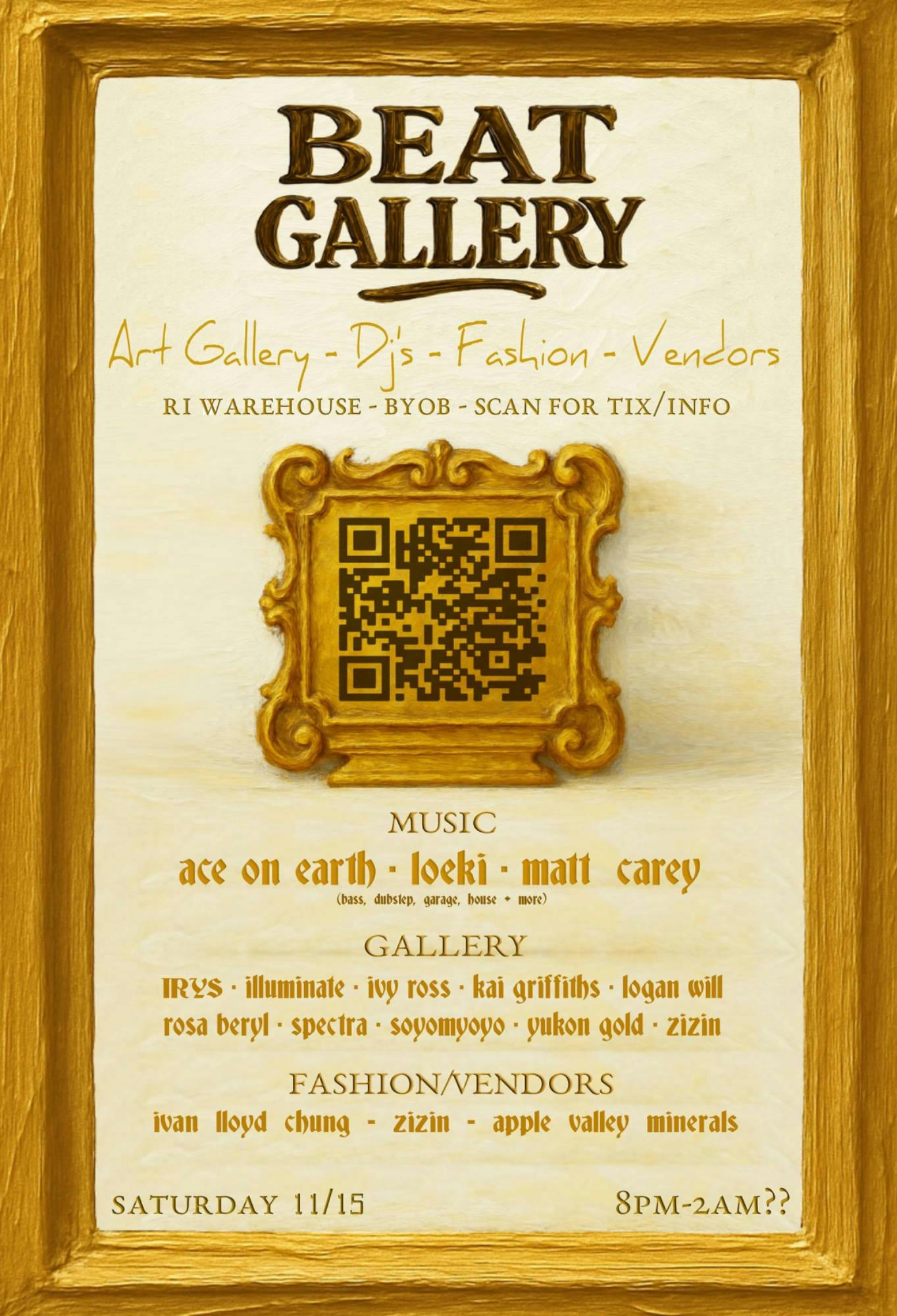 BEAT GALLERY event banner