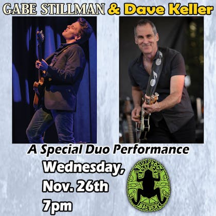 Gabe Stillman & Dave Keller event banner