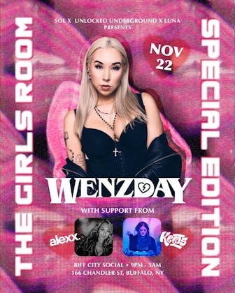 The Girls Room: Wenzday (Special Edition) @ Riff City Social event banner