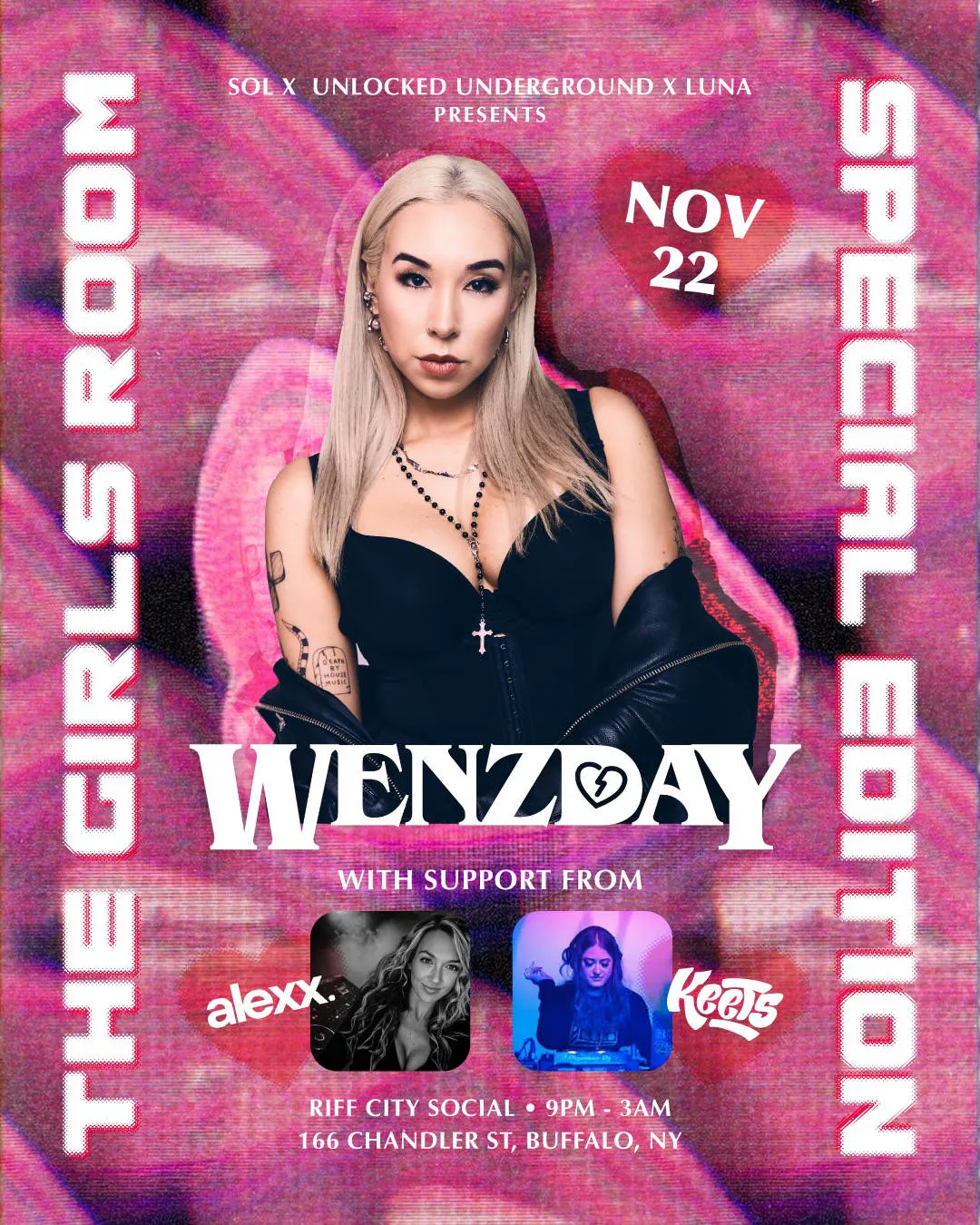 The Girls Room: Wenzday (Special Edition) @ Riff City Social event banner
