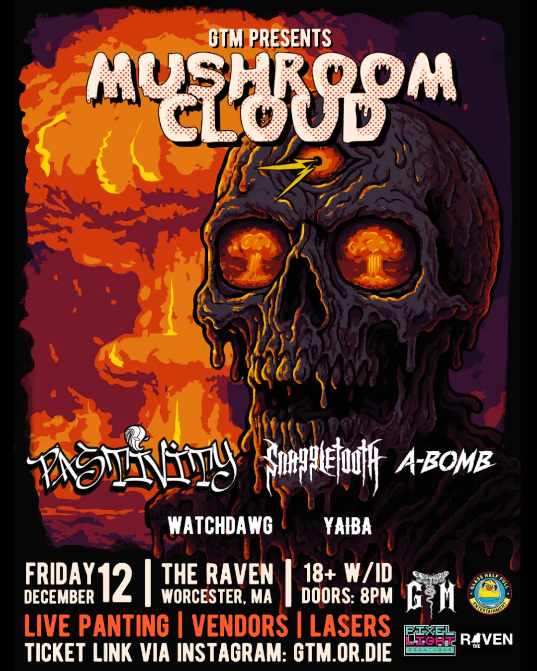 GTM presents Mushroom Cloud event banner