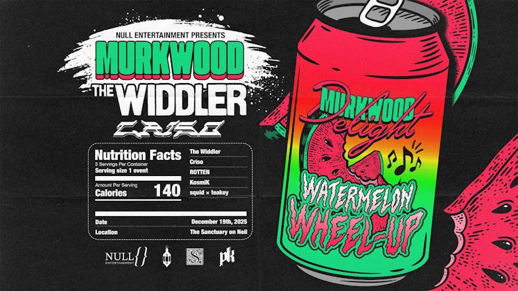 MURKWOOD | THE WIDDLER & CRISO | DECEMBER 19, 2025 event banner
