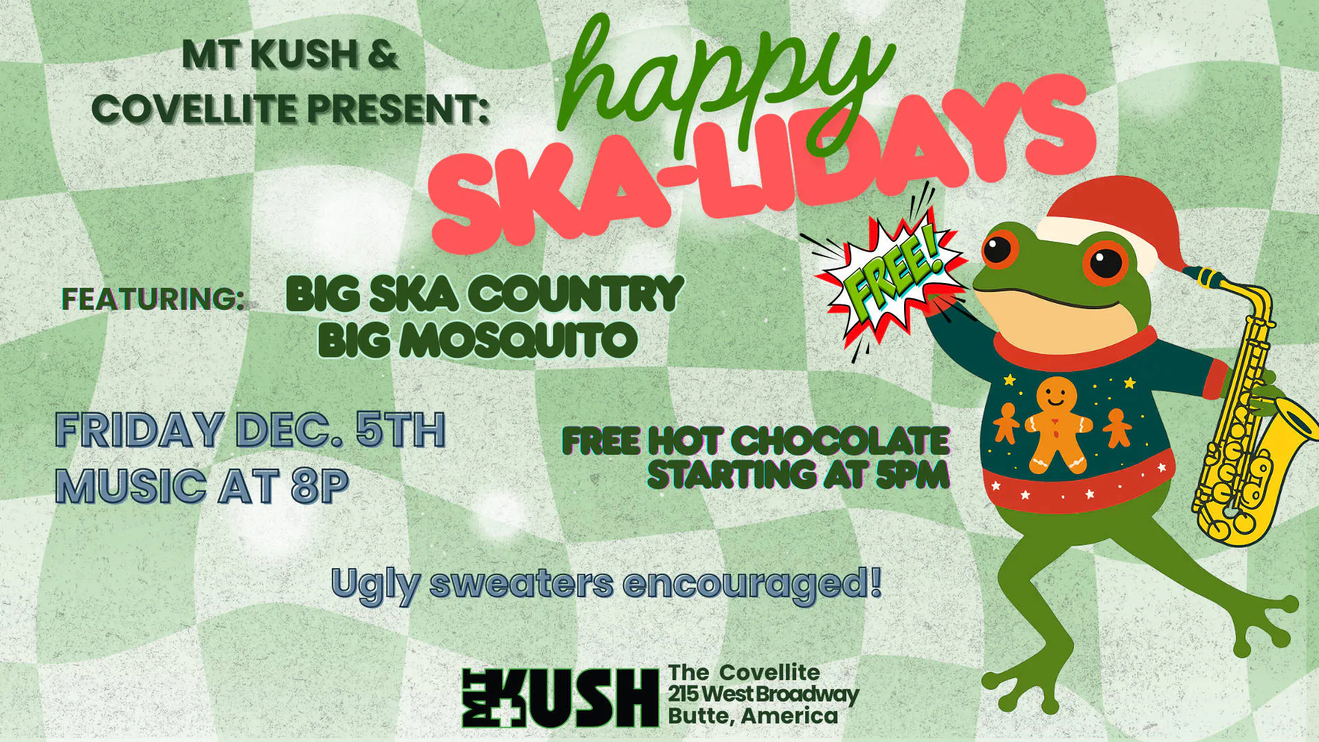 Happy Ska-lidays 2025 event banner