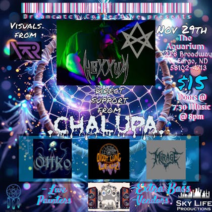 Dreamcatch Collective Presents: Hexxum Feat. Direct support from Chalupa event banner