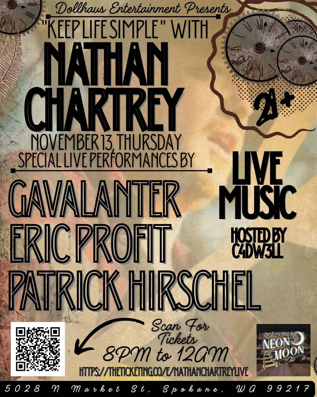Nathan Chartrey *Acoustic Show* [KEEP LIFE SIMPLE] event banner