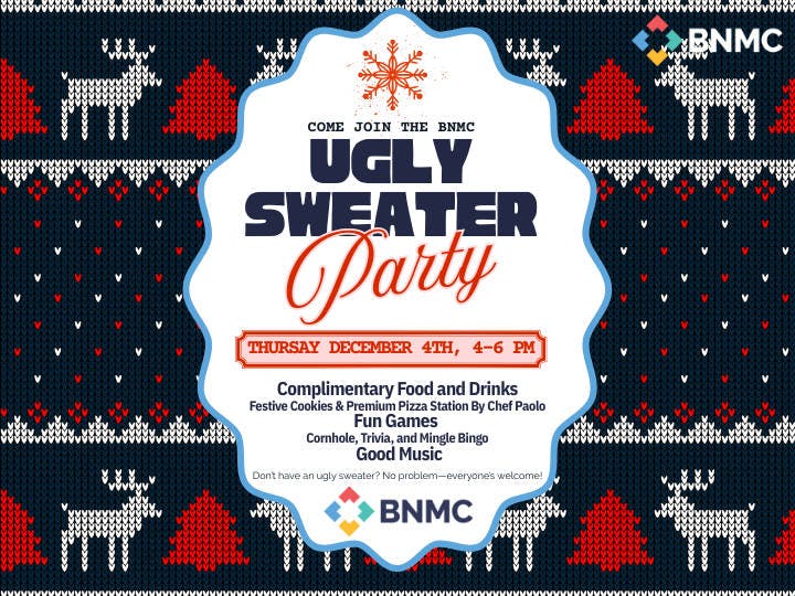 BNMC Holiday Celebration event banner