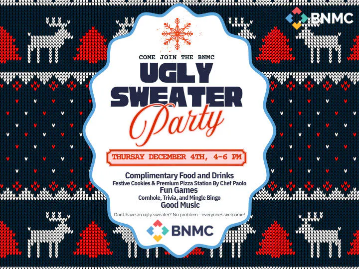 BNMC Holiday Celebration event banner