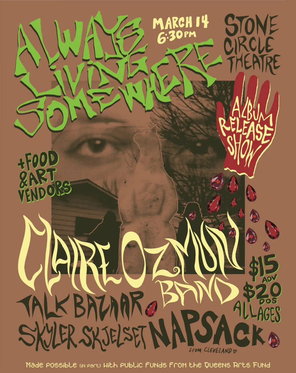 Always Living Somewhere Album Release event banner