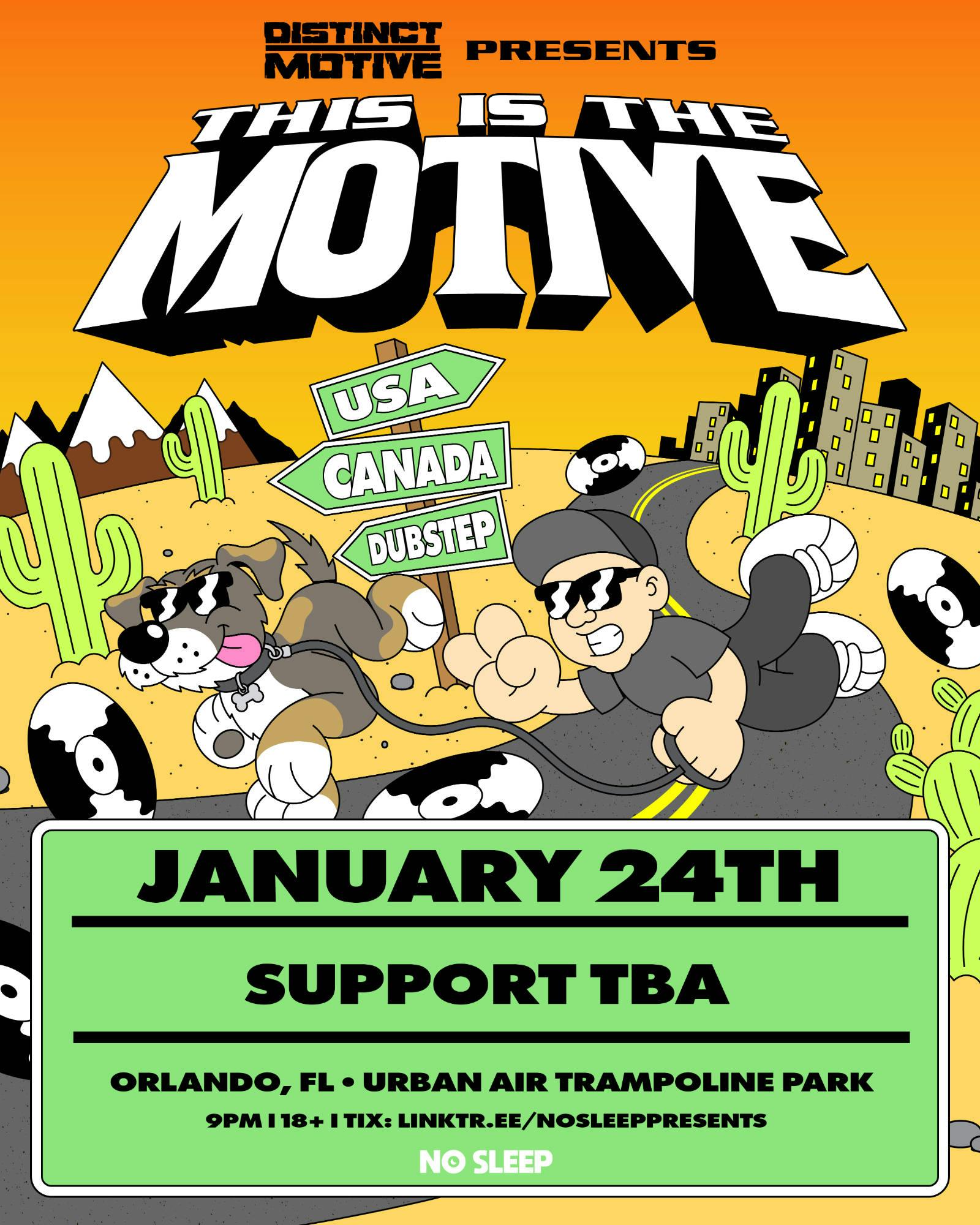 Distinct Motive @ Urban Air Trampoline Park event banner