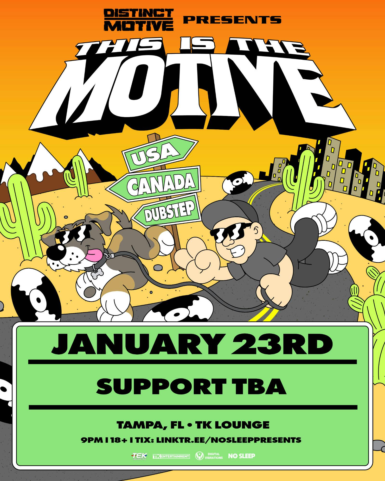 Distinct Motive @ TK Lounge event banner