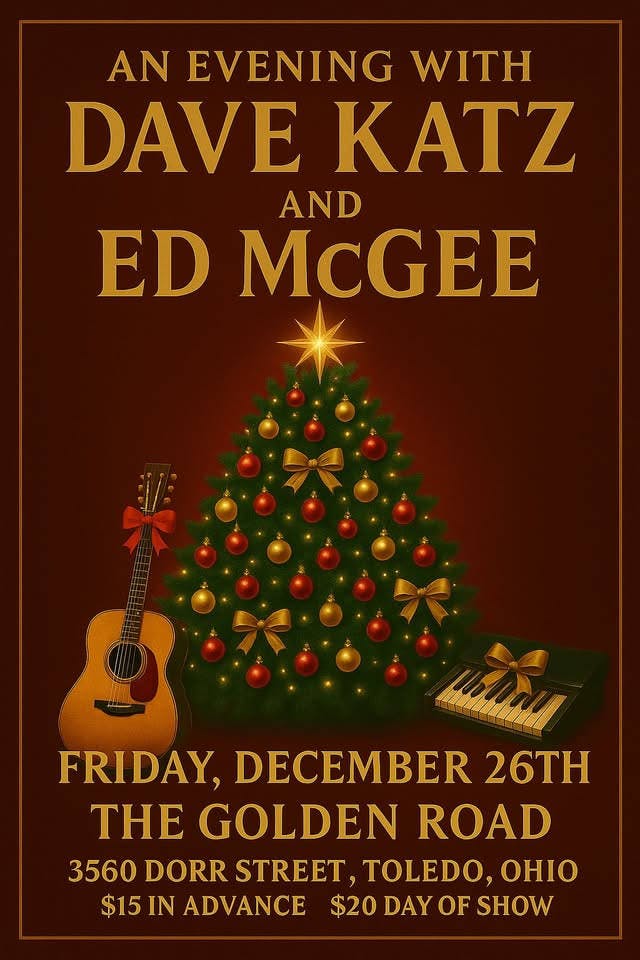 An Evening With Dave Katz & Ed McGee event banner