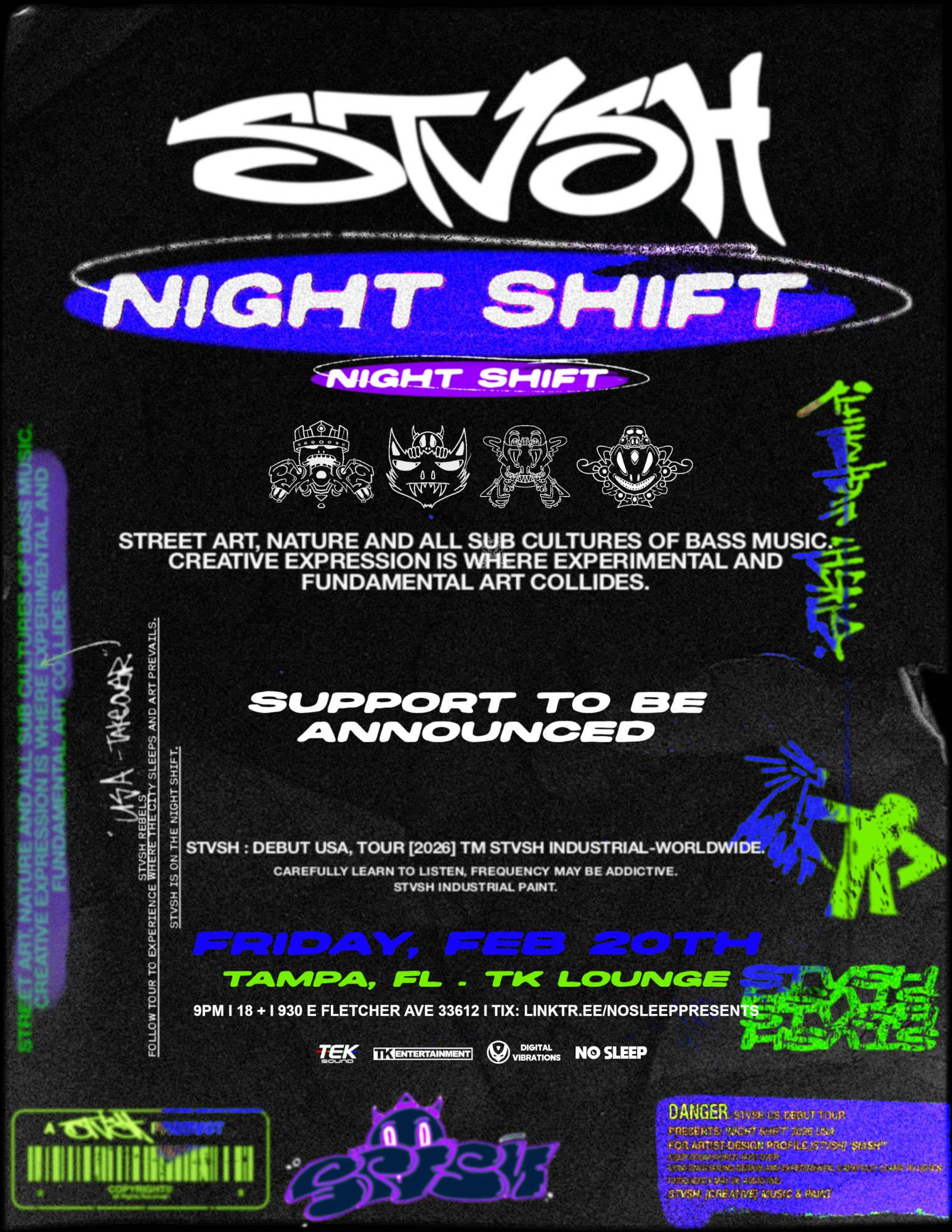 STVSH @ TK LOUNGE event banner