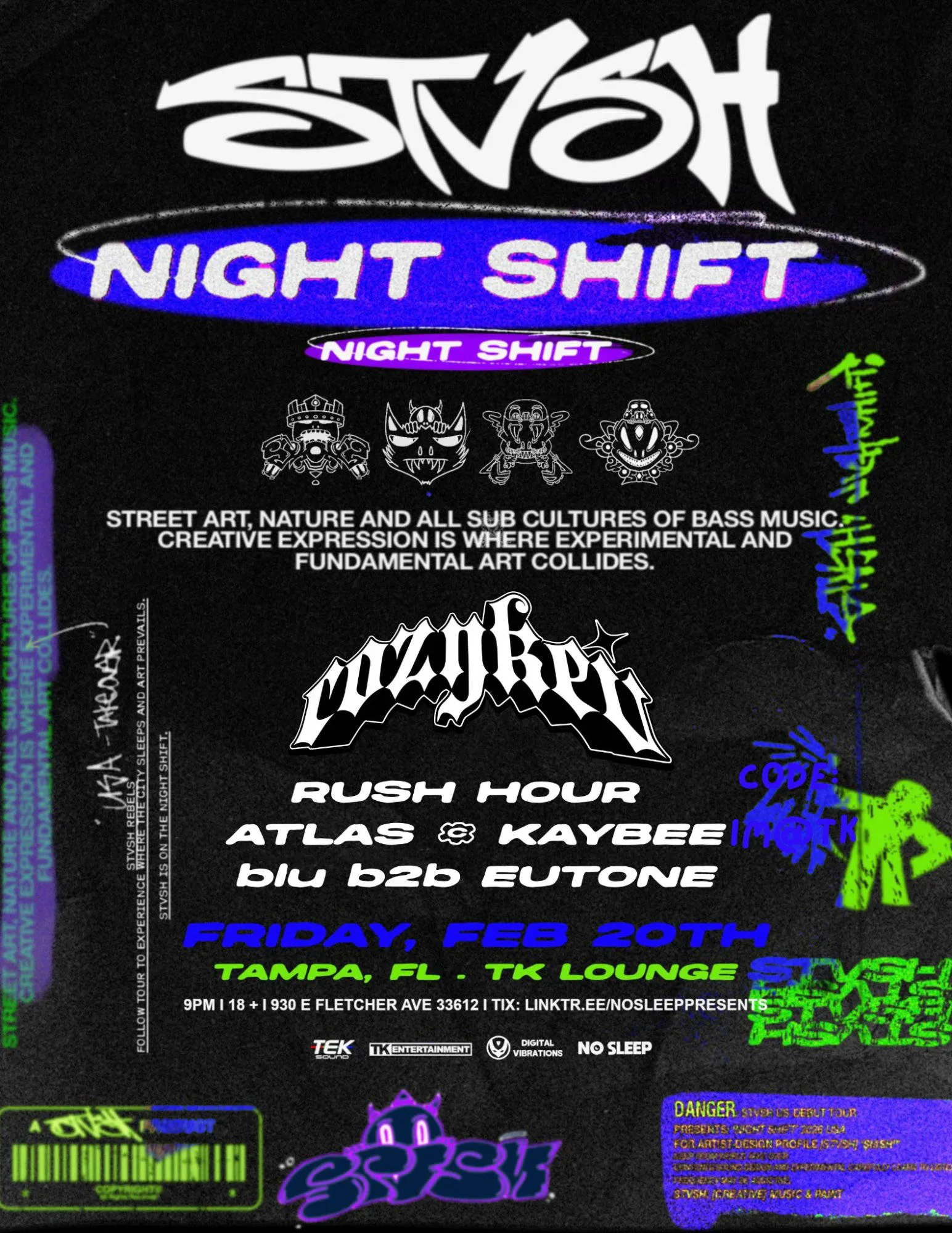 STVSH @ TK LOUNGE event banner