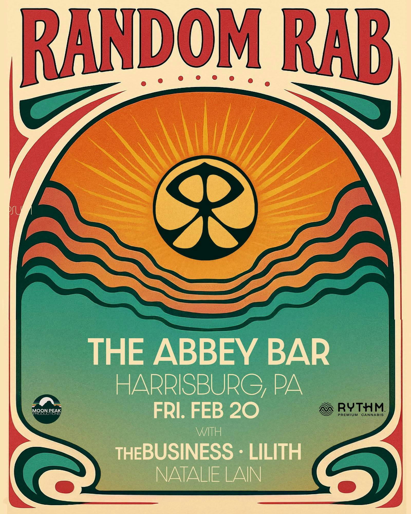 Random Rab Live at The Abbey Bar event banner