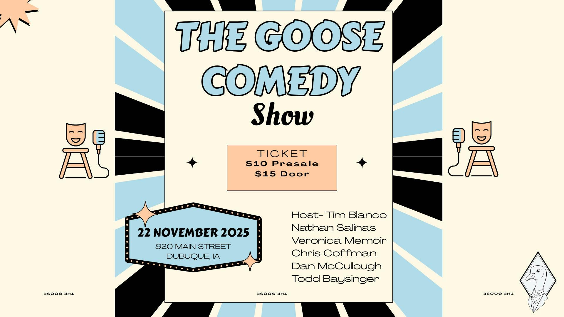The Goose Comedy Show event banner