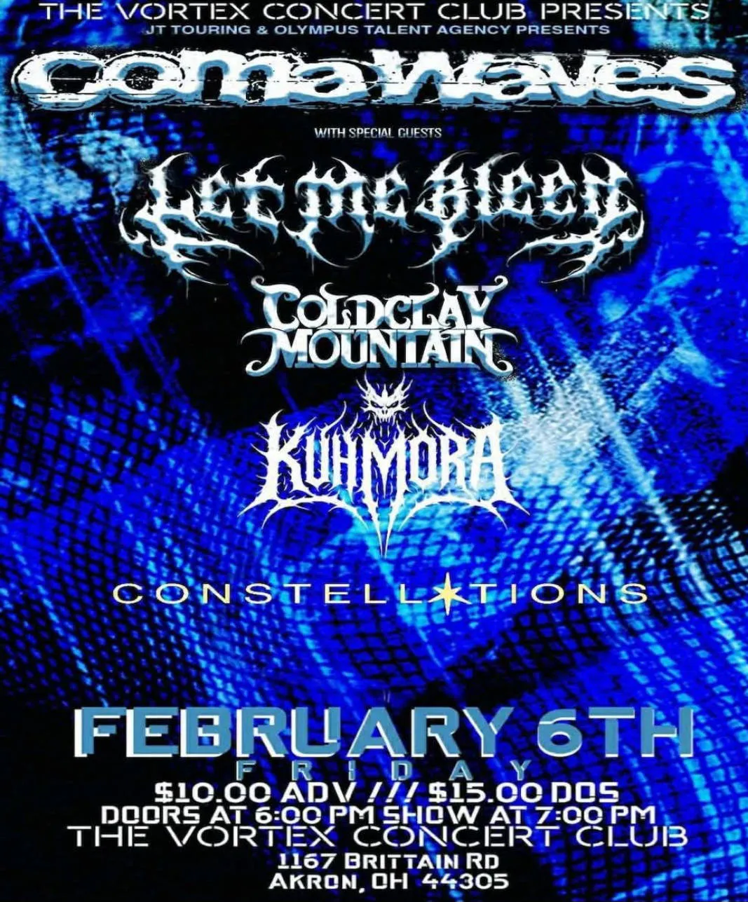 ComaWaves Headlines The Vortex event banner