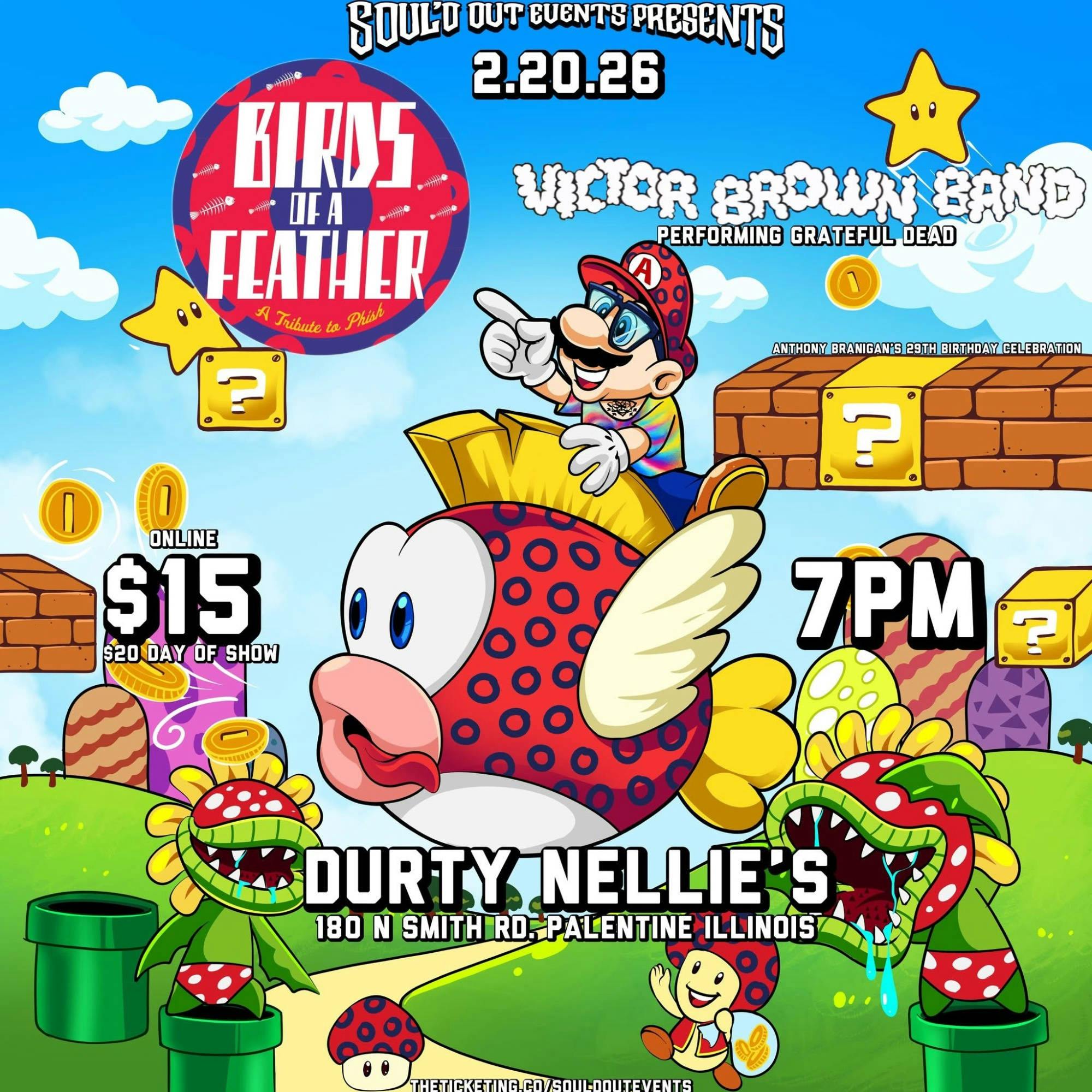 Birds of A Feather (Phish) Ft. Victor Brown Band (Grateful Dead) event banner