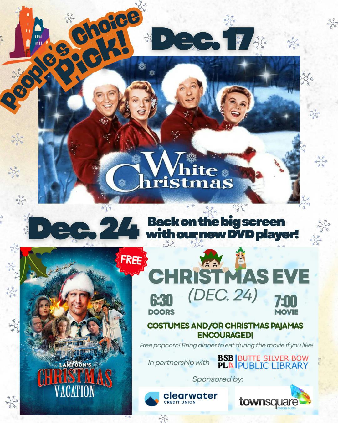December People’s Choice!!- Free Movie on the Big Screen! event banner