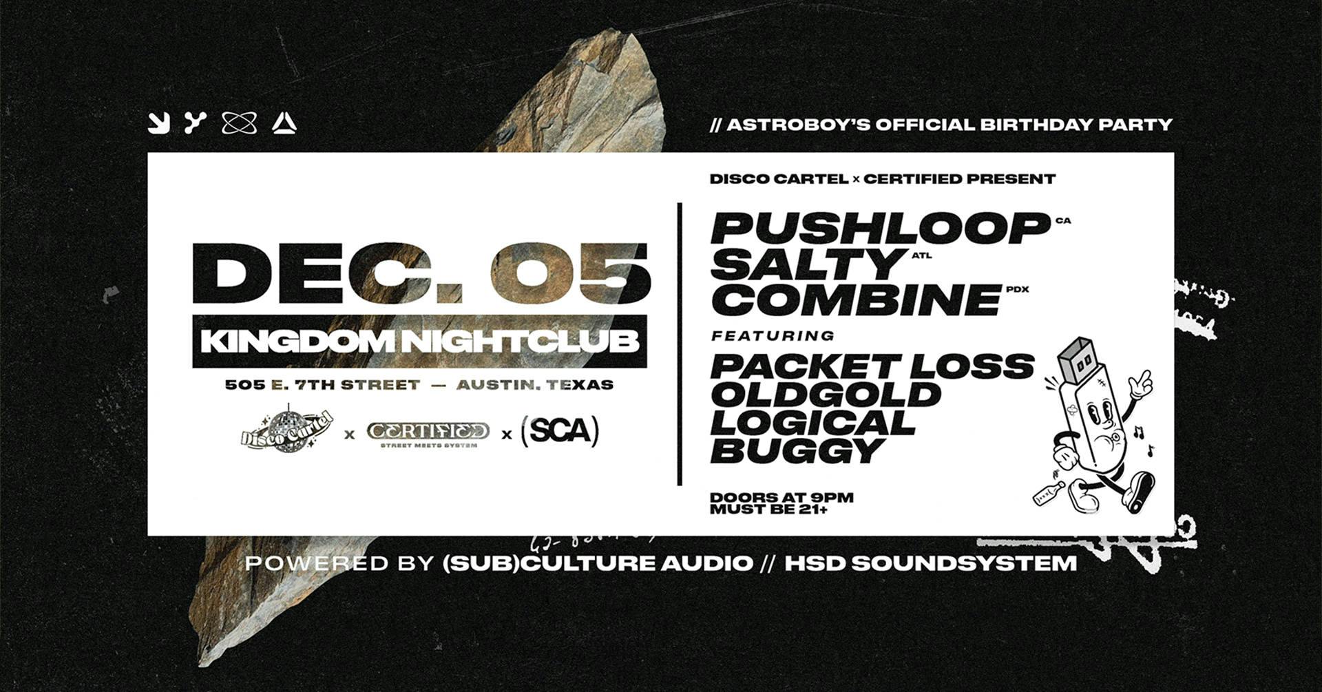 𝕮𝖊𝖗𝖙𝖎𝖋𝖎𝖊𝖉 x Disco Cartel ft (Pushloop/Salty/Combine) event banner