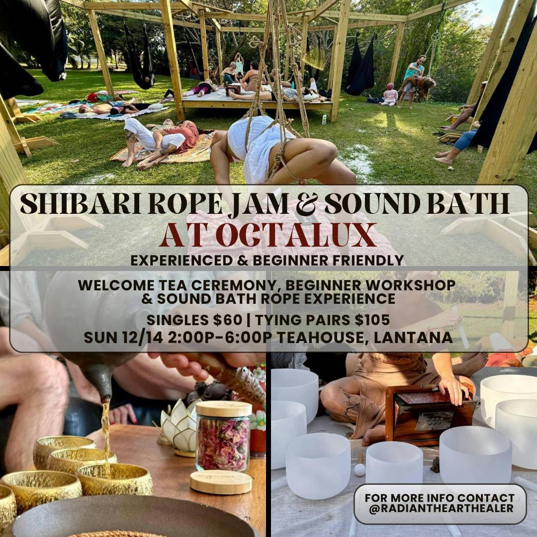 Shibari Rope Jam & Sound Bath at Octalux event banner