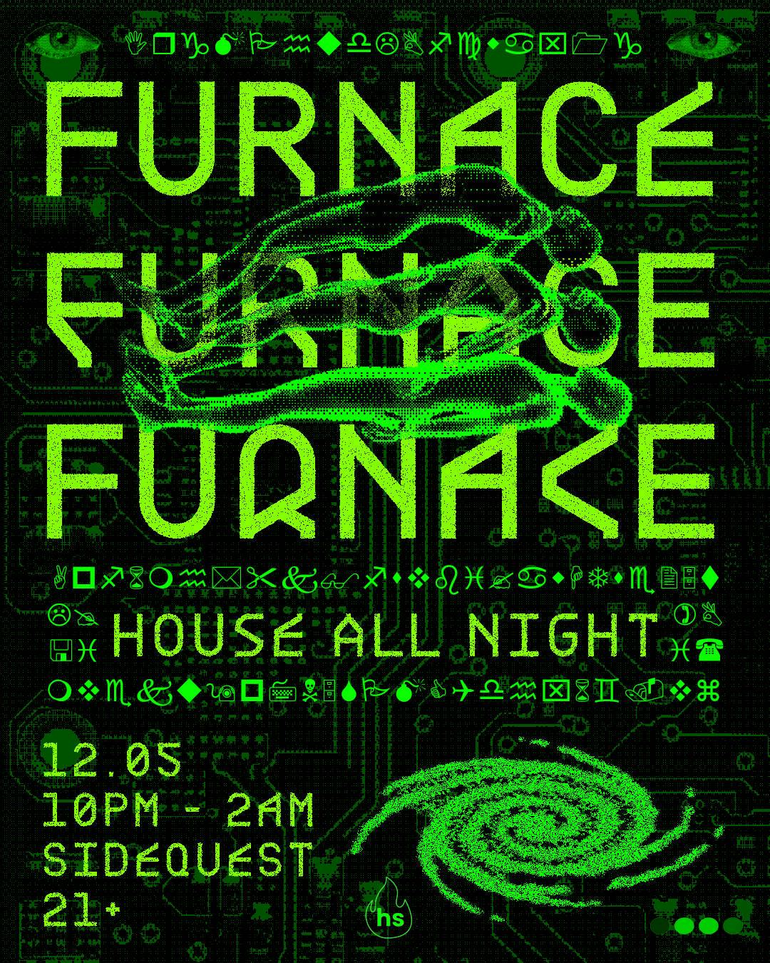 FURNACE: House Music All Night event banner