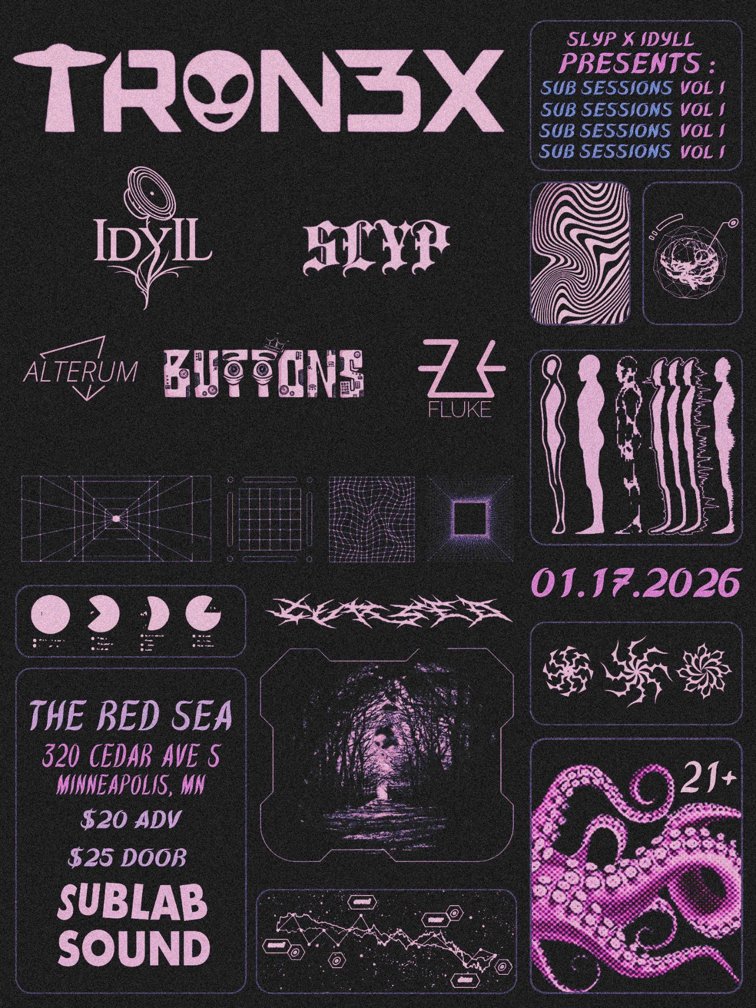Sub Sessions Vol 1 event banner