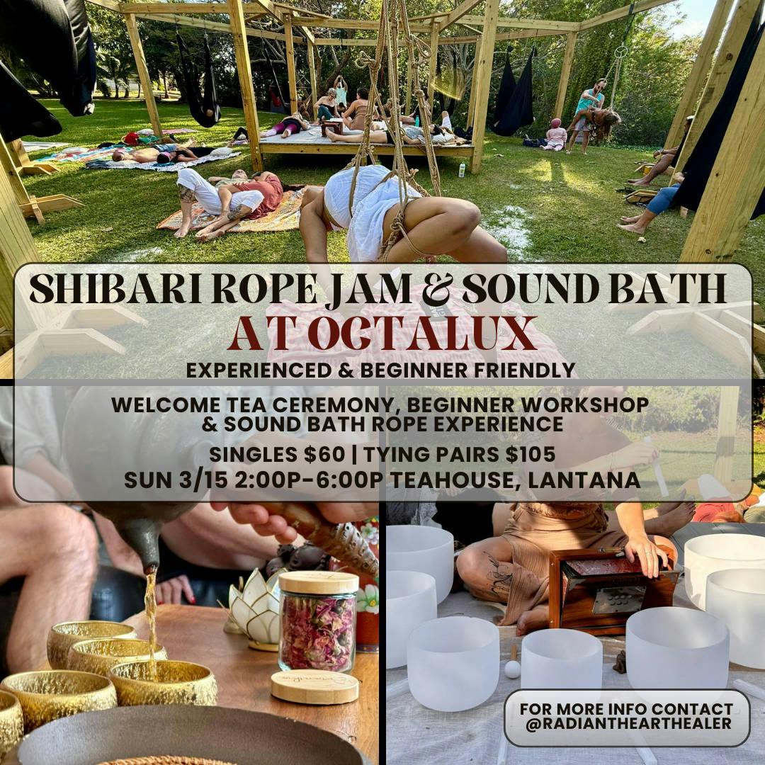Shibari Rope Jam & Sound Bath at Octalux event banner