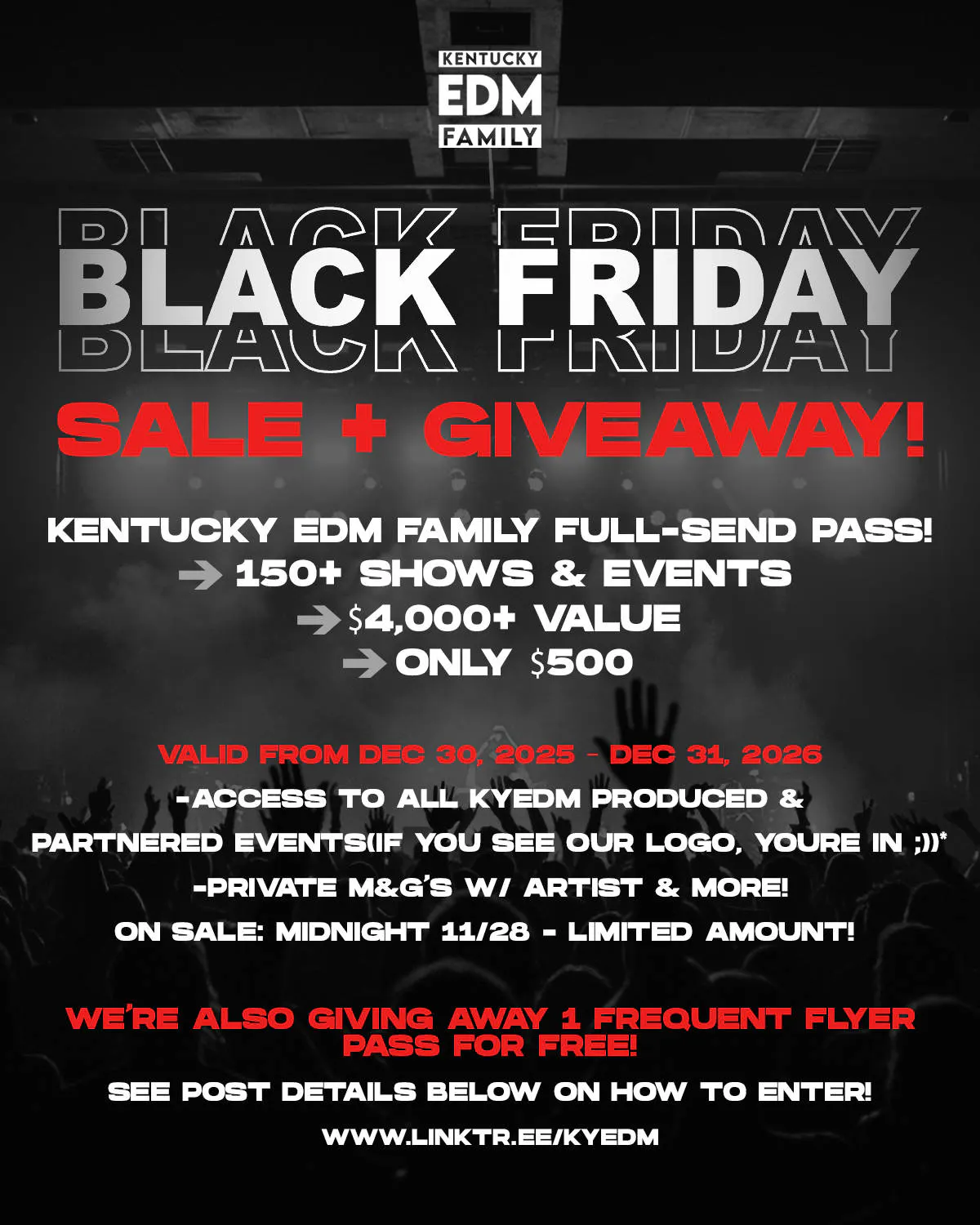 Kentucky EDM Family Full Send Pass(Year Long Entry Pass + More!) event banner