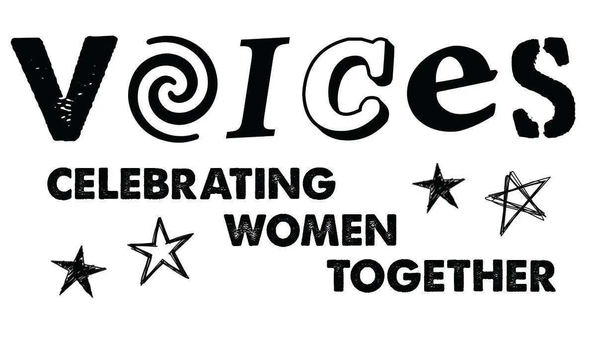 Voices ~ Celebrating Women Together event banner