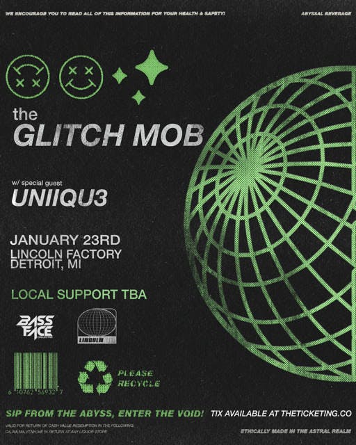 Glitch Mob 360 at Lincoln Factory event banner
