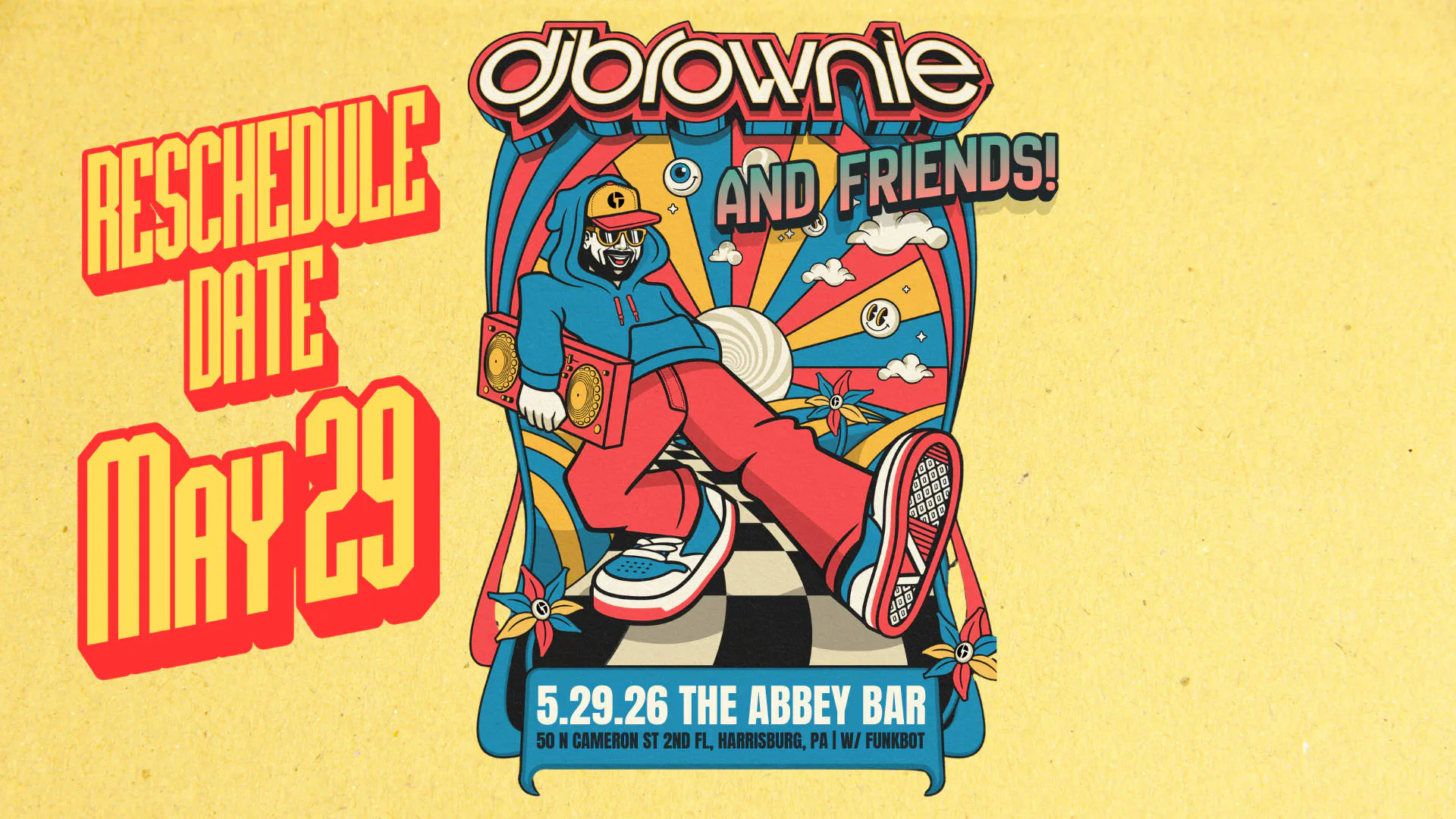 DJ Brownie and Friends Live at The Abbey Bar event banner