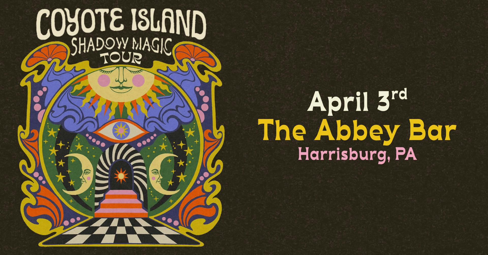 Coyote Island Live at The Abbey Bar | Harrisburg PA event banner