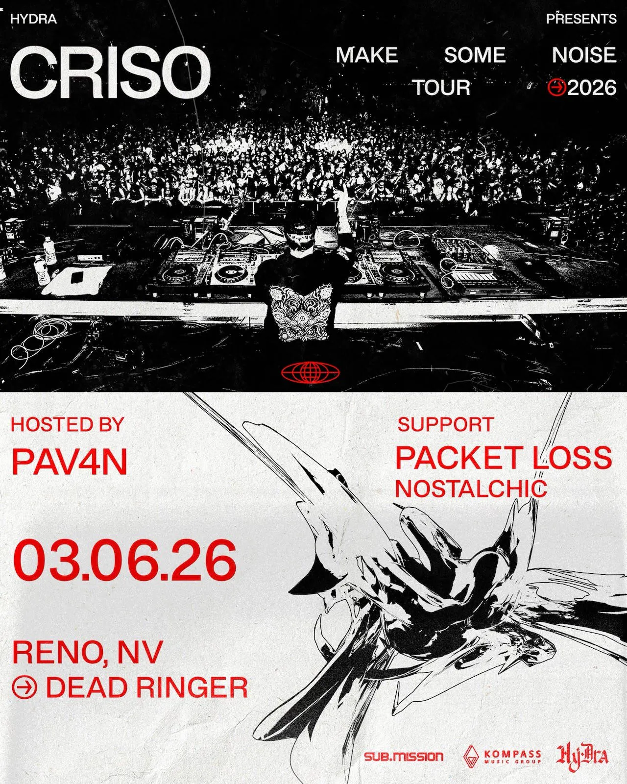 Criso's Make Some Noise Tour event banner