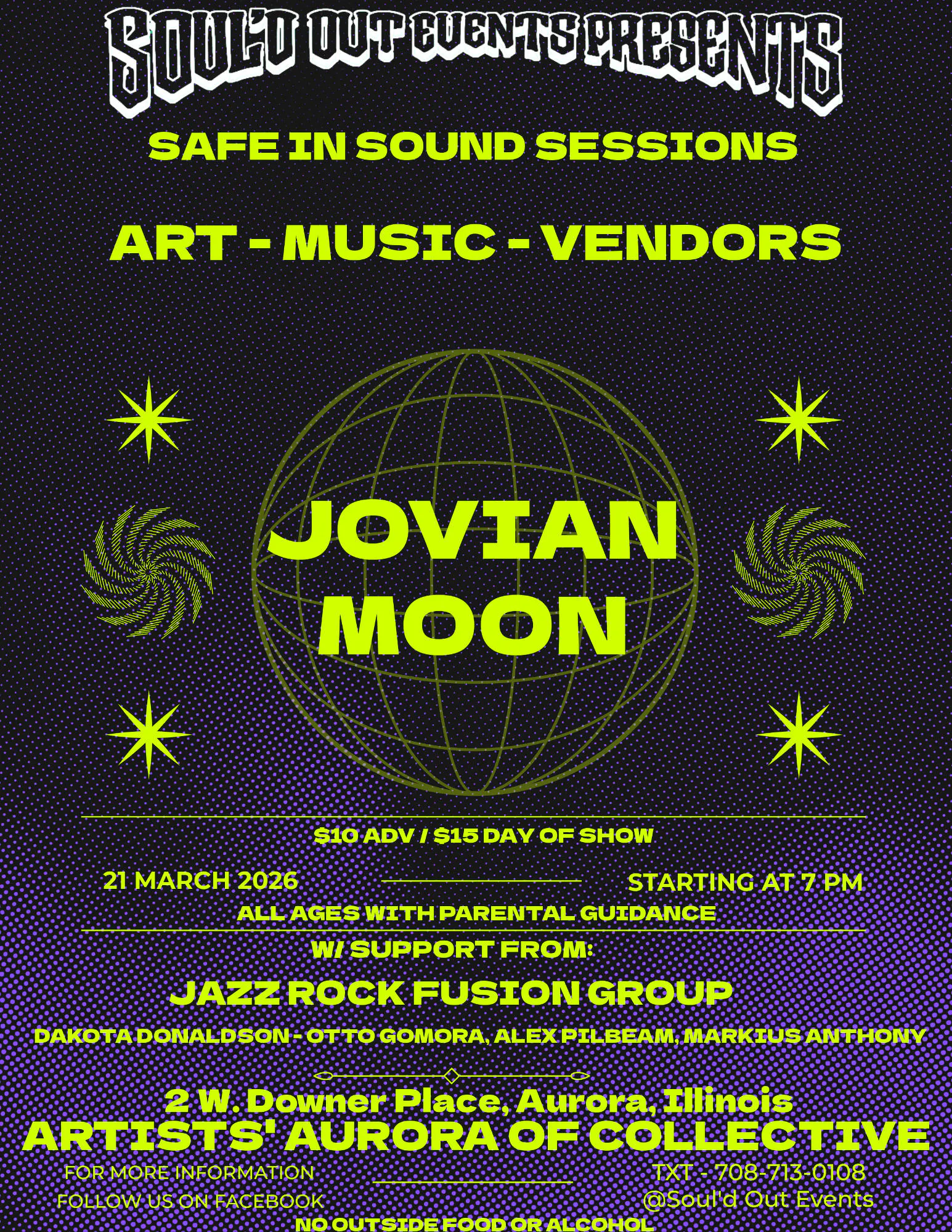 Jovian Moon (Jazz) + Jazz-Rock Group event banner