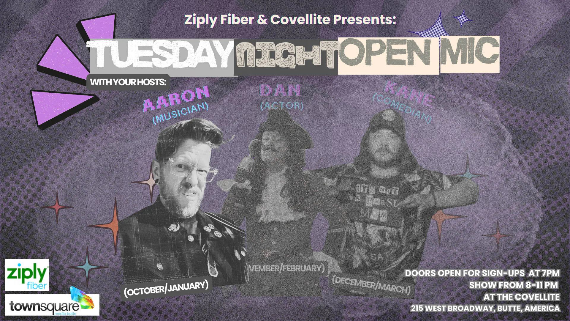 Tuesday Night Open Mic hosted by Aaron Armstrong event banner