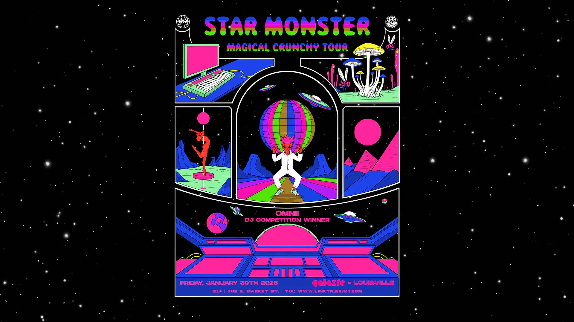 Star Monster: Magical Crunchy Tour at Galaxie - Louisville event banner