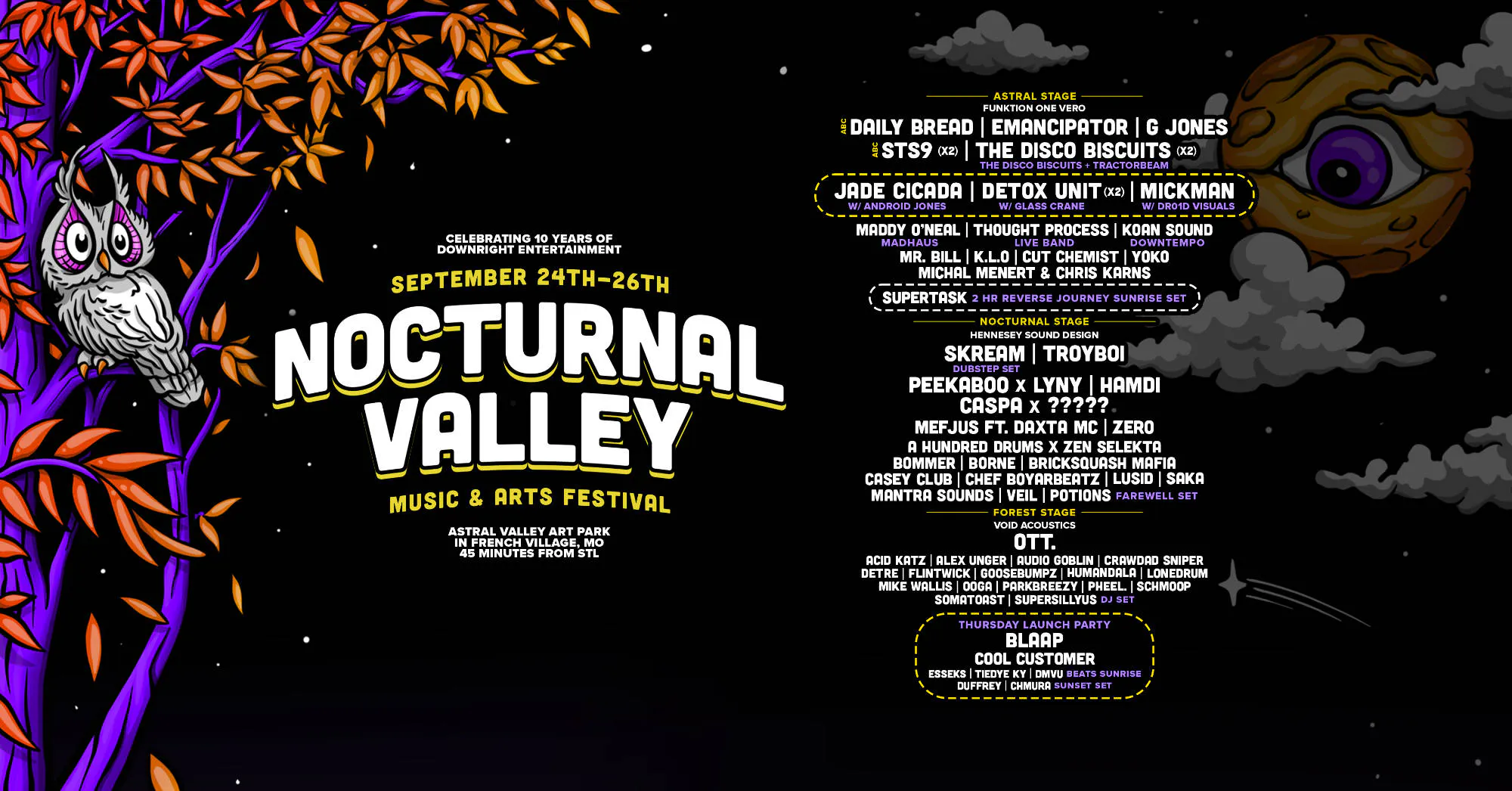 Nocturnal Valley Festival event banner