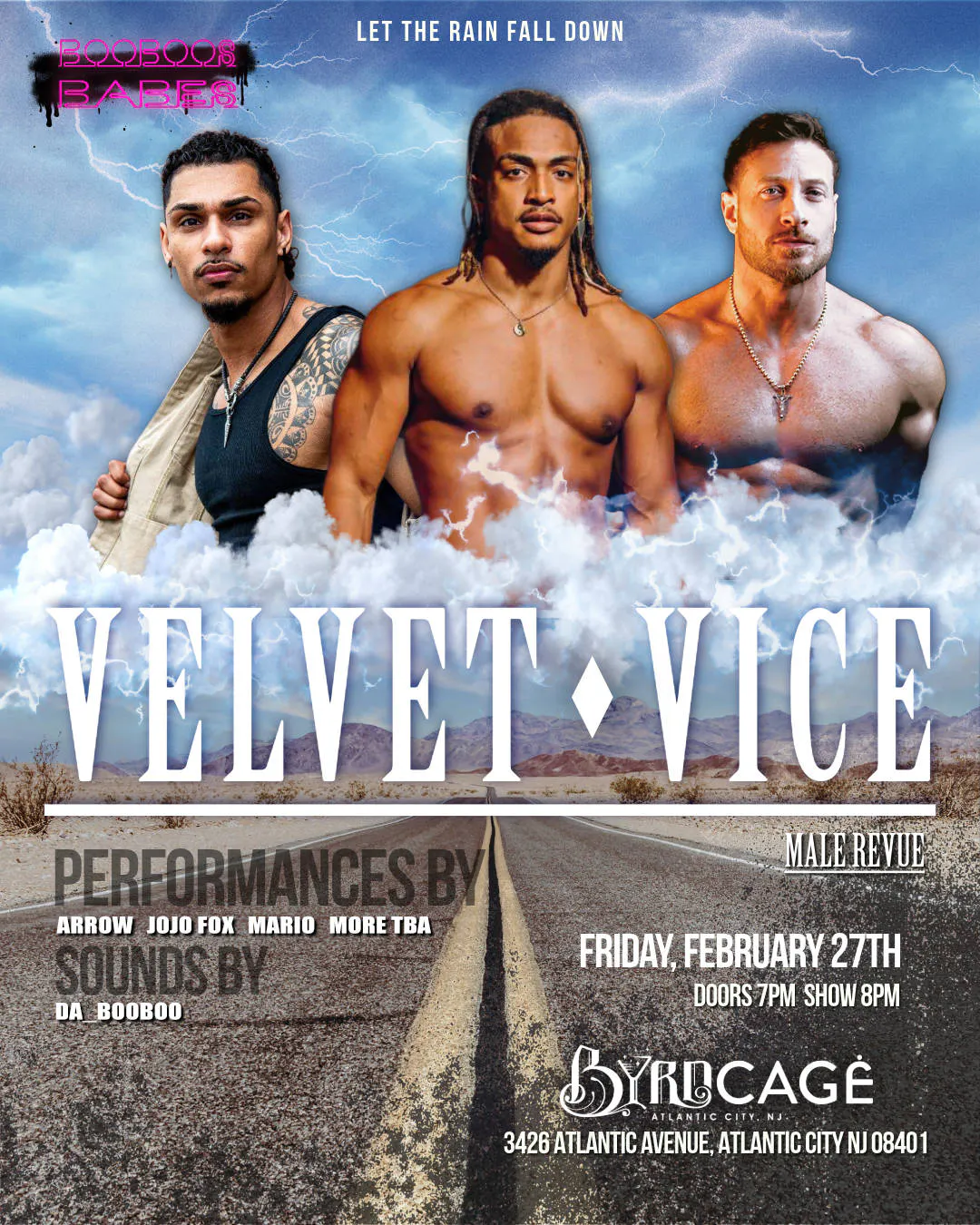 BooBoo's Babes: Velvet Vice I Male Revue event banner