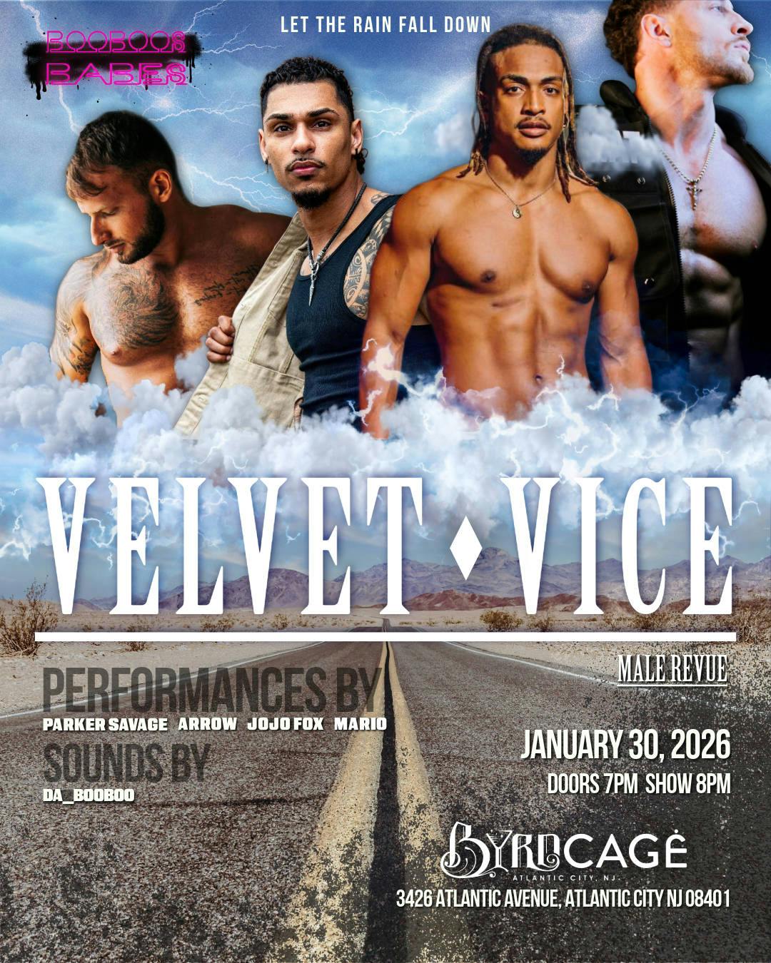 BooBoo's Babes: Velvet Vice I Male Revue event banner
